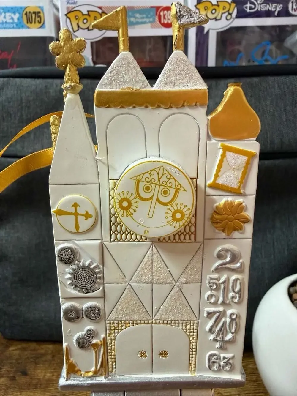 EUC Disney Parks It's a Small World Attraction Ornament by Costa Alavezos *READ*